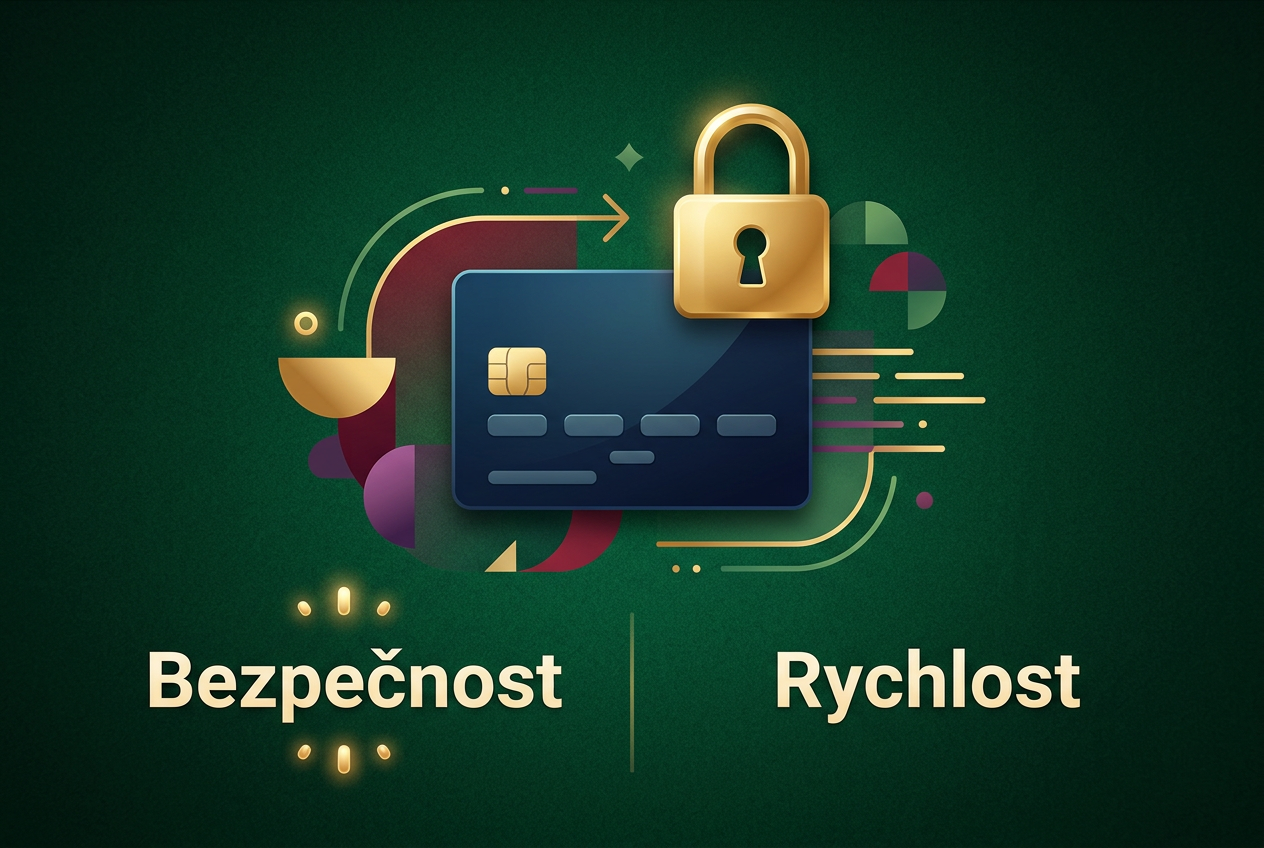 Infografika bezpečného vkladu pomocí karty a zámku