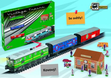 Pequetren MERCHANDISES TRAIN - historický nákladní vlak se železniční stanicí