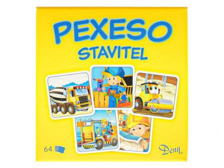 Pexeso Stavitel 64 ks 