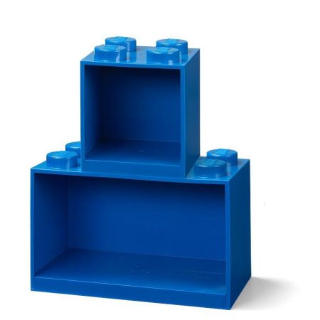 LEGO Brick závěsné police, set 2 ks Modrá