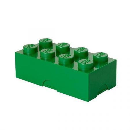 Box na svačinu LEGO 100 x 200 x 75 mm Tmavě zelená