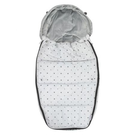 Dooky Univerzální fusak Footmuff DeLuxe Vel. L  Light grey crowns