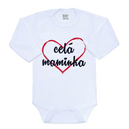 NEW BABY Body s potiskem New Baby celá maminka Vel. 74