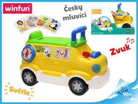 Winfun Auto edukační/odrážedlo česky mluvící se světlem a zvukem