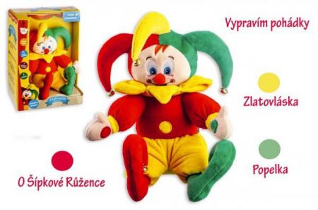 Teddies Plyšový kašpárek mluvící pohádky 30 cm 