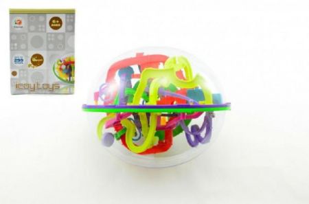 Teddies Hlavolam Bludiště ovál 3D plast 20cm Perplexus