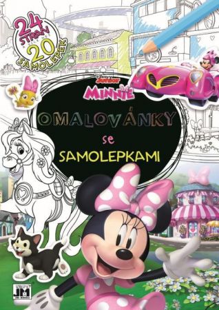 Jiri Models Omalovánky se samolepkami A4 Minnie