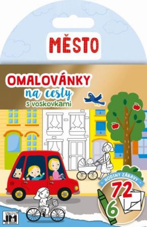 Jiri Models Omalovánky na cesty s voskovkami Město