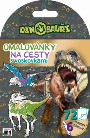 Jiri Models Omalovánky na cesty s voskovkami Dinosauři