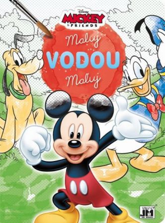 Jiri Models Omalovánky maluj vodou - Mickey a závodníci