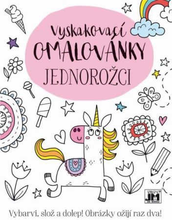 Jiri Models Vyskakovací omalovánky - Jednorožci