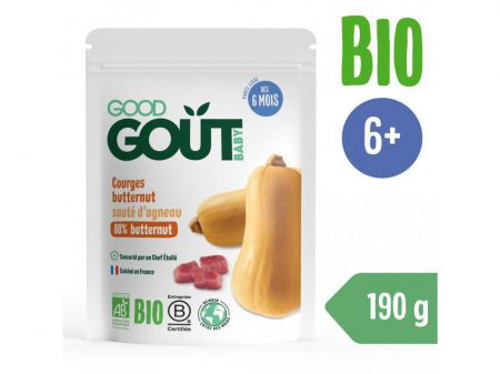 Good Gout BIO Máslová dýně s jehněčím masem 190 g