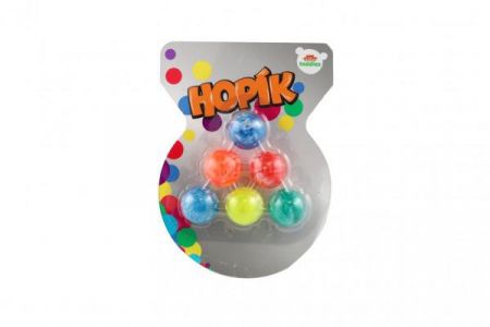 Teddies Hopík 3 cm mramorované 6 ks