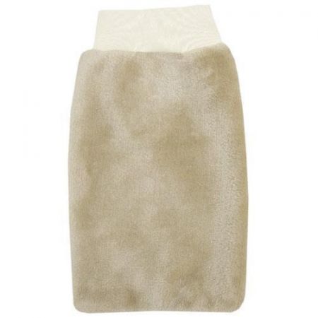 Babyrenka velká žínka pro miminka Flanel Fleece s nápletem 25x16 cm Sand