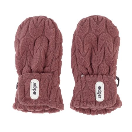 Lodger Rukavičky Mittens Empire Fleece 6 - 12 měsíců Rosewood