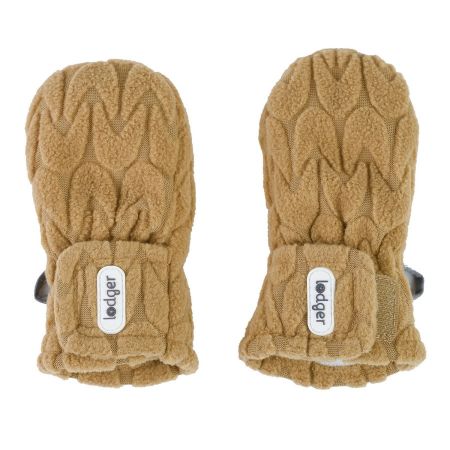 Lodger Rukavičky Mittens Empire Fleece 6 - 12 měsíců Dark Honey