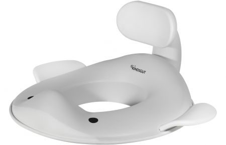KINDSGUT Sedátko na WC Velryba Světle šedá