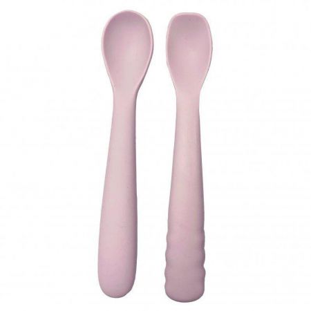 Bo Jungle Silikonové lžičky B-Spoon Shape 2 ks Pastel Pink