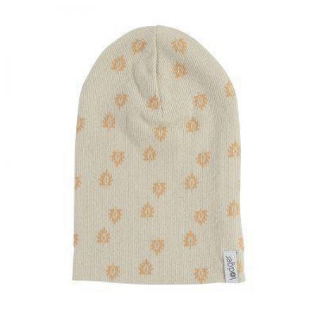 Lodger Čepička Beanie Print Rib - Birch 6 - 12 m