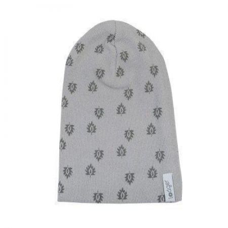 Lodger Čepička Beanie Print Rib - Sharkskin 6 - 12 m