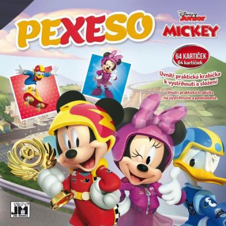 Jiri Models Pexeso v sešitu - Mickey a závodníci