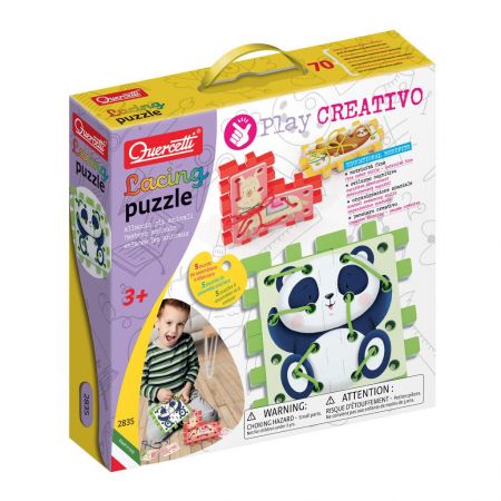 Quercetti Play Creativo Lacing Puzzle – provlékací měkké skládačky