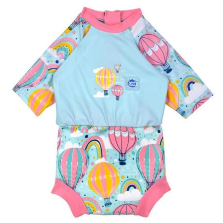 Splash About Plavky Happy Nappy kostýmek 3/4 rukáv Sunsuit Up & Away Vel. M (3-8 měs.)