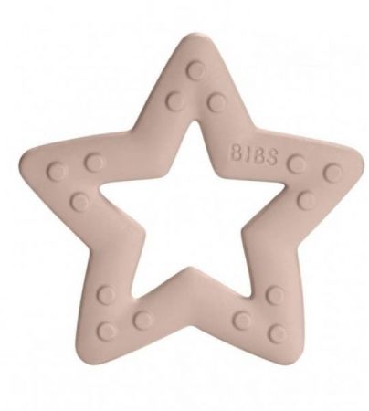 Mushie Silikonové kousátko Baby Bitie Bibs Star-blush