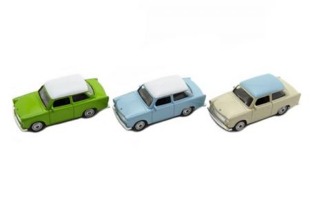 Teddies Auto Welly Trabant 1:60 kov 7cm volný chod