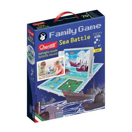 Quercetti Family Game Sea Battle – strategická hra Lodě (námořní bitva)