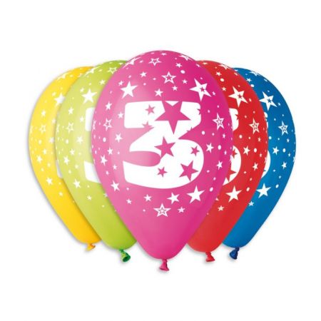 Globos Balónky s čísly 5 ks 3