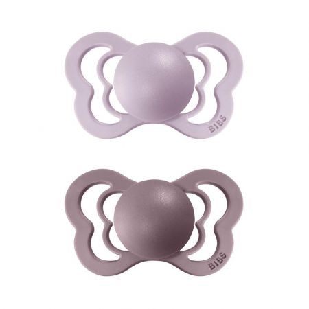 Bibs dudlíky kaučuk ortodonické 2 ks Couture 6-36 měsíců Dusky-lilac-heather 