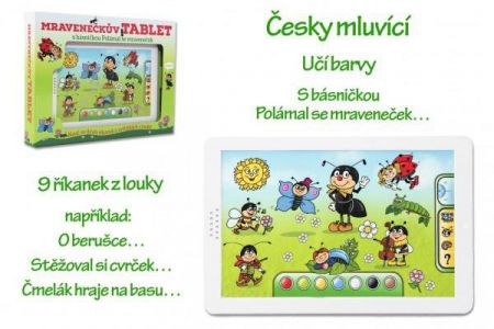 Teddies Mravenečkův tablet na baterie se zvukem