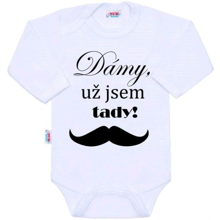 NEW BABY Body s potiskem New Baby Dámy, už jsem tady! Vel. 74