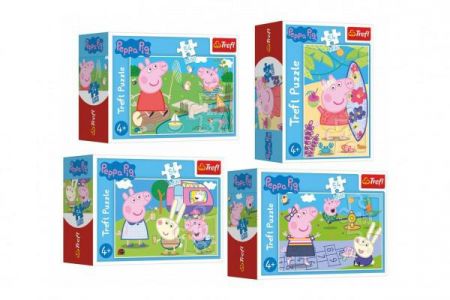 Trefl Minipuzzle 54 dílků Šťastný den Prasátka Peppy/Peppa