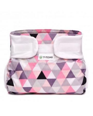 T-tomi Ortopedické abdukční kalhotky suchý zip 5-9 kg  Pink triangles