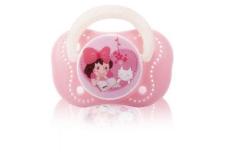 Farlin Šidítko silikonové CHU CHU Cherry Pacifier 0 - 6 měsíců Růžové