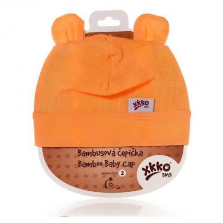 Kikko Bambusová dětská čepička vel. 2 (36-38cm) Oranžová, vel. 2