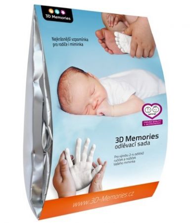 3D Memories odlévací sada baby pro 3D odlitek ručiček a nožiček