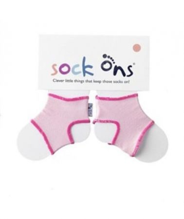 Kikko Sock ons - držák ponožek Růžová 6-12m