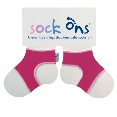 Kikko Sock ons - držák ponožek Fuchsie 6-12m