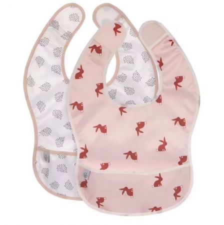 Lässig Lightweight Bib 2ks bryndák-Little Forest Rabbit