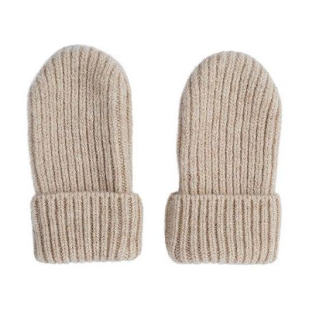 Lodger Mittens Folklore Merino Wool rukavice-Beige 1-2r