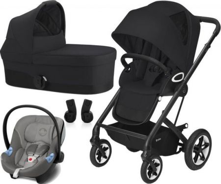 Cybex Talos S Lux AKČNÍ SET 3v1-Black / Soho Grey