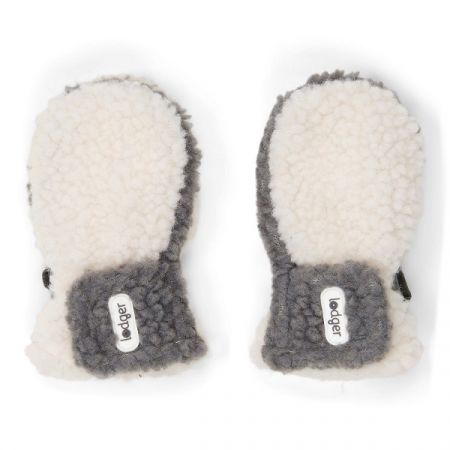 Lodger Mittens Teddy, rukavice-Off White 6-12m