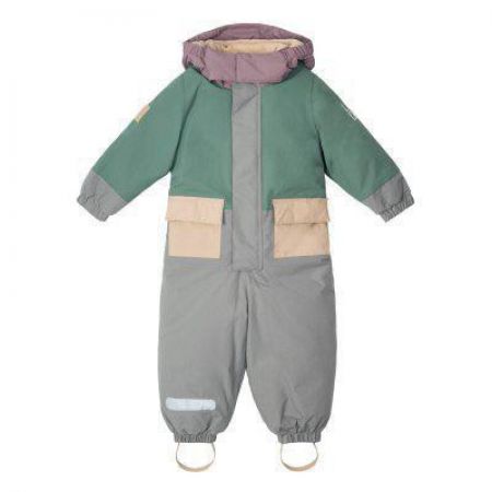 LEOKID Zimní kombinéza Color Block GREEN SHADE Vel. 3 - 4 r (vel. 98)