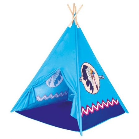 BINO - 82818 Dětský stan Teepee Modrý