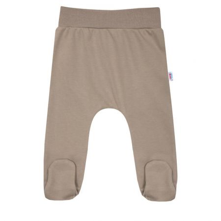 NEW BABY Kojenecké bavlněné polodupačky New Baby BrumBrum latte Vel. 56