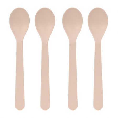 Spoon Set Geo 4pc powder pink