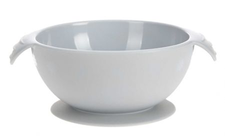 Bowl Silicone grey with suction pad